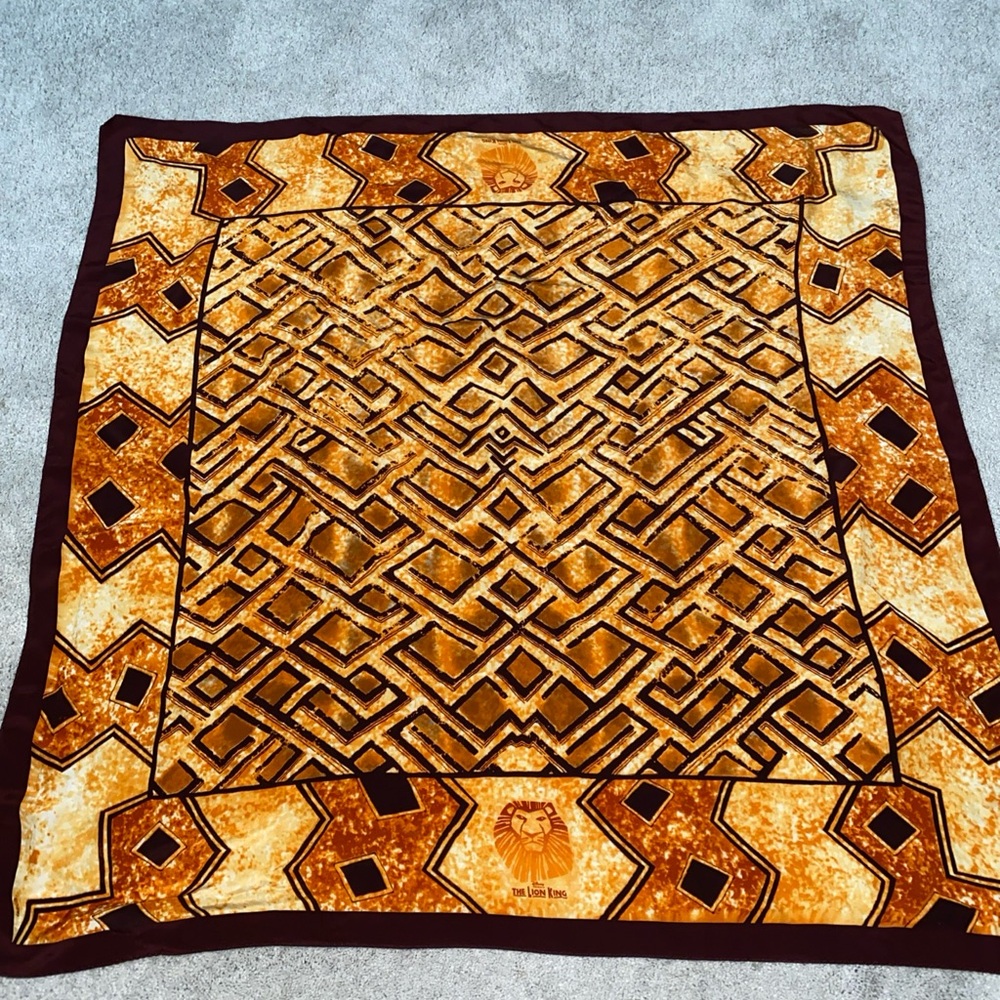 Disney Geometric Scarf in Brown and Gold